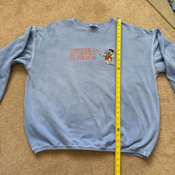 Vintage 1984 Universal Studios Florida Crewneck Sweatshirt Fred Flintstone XL - Picture 11 of 12